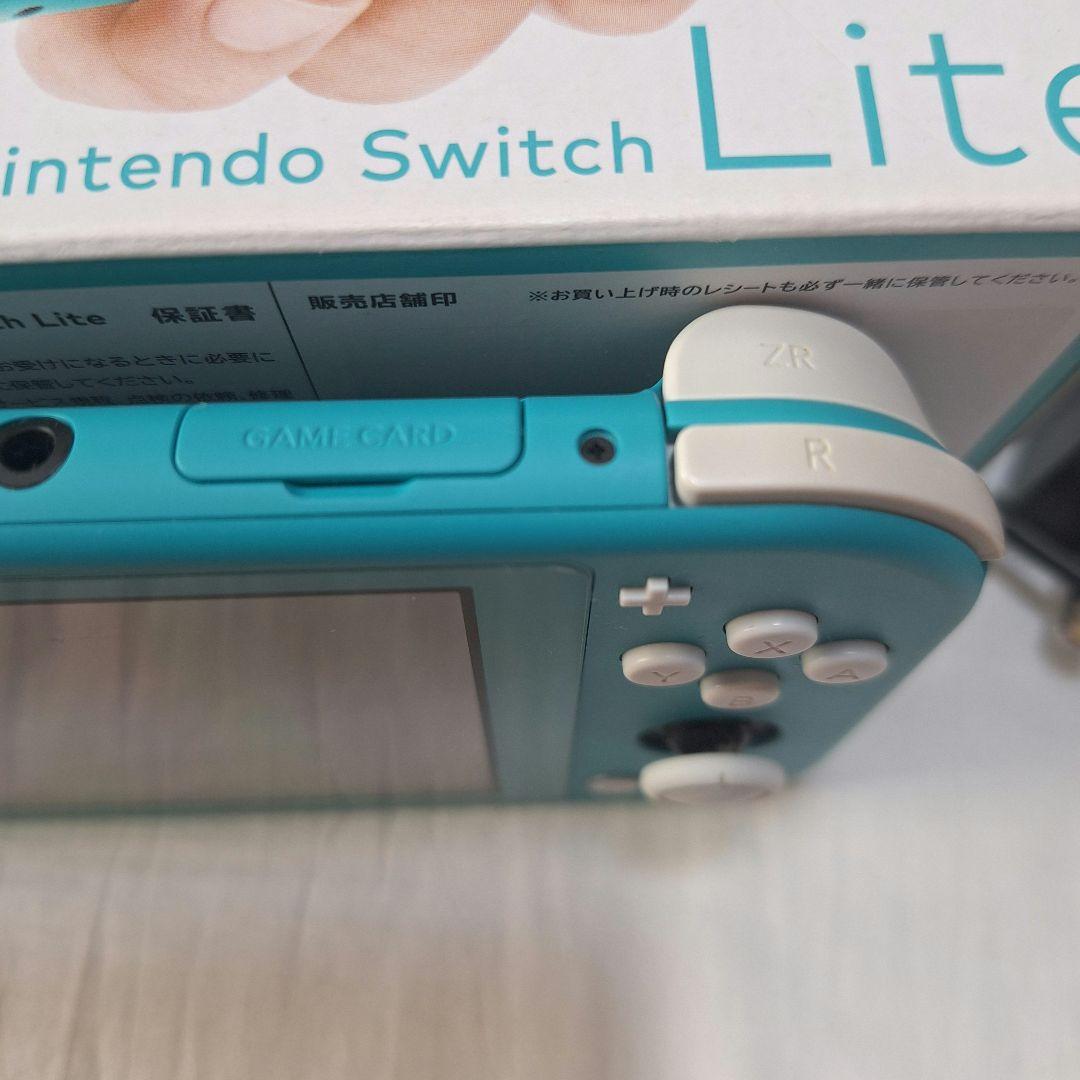 Nintendo Switch Lite ターコイズ　箱　充電器付き