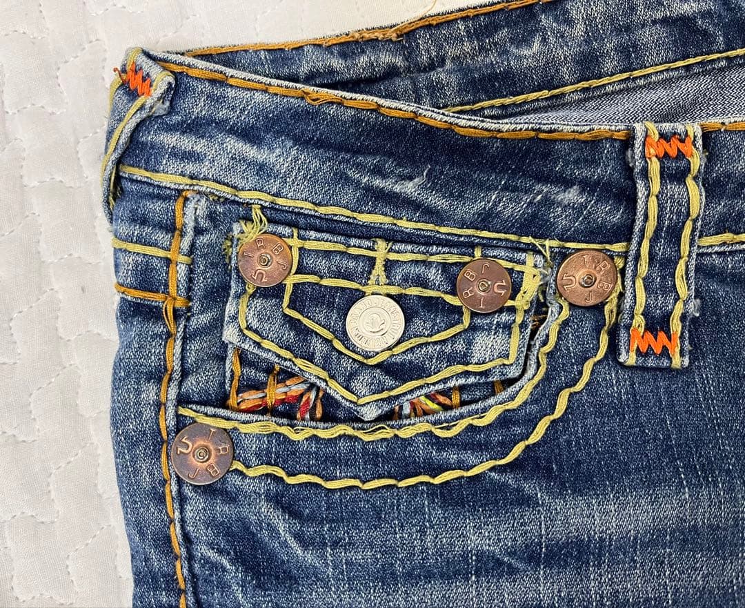 サ*ク様 【太ステッチ】True Religion レディース デニムパンツ　希
