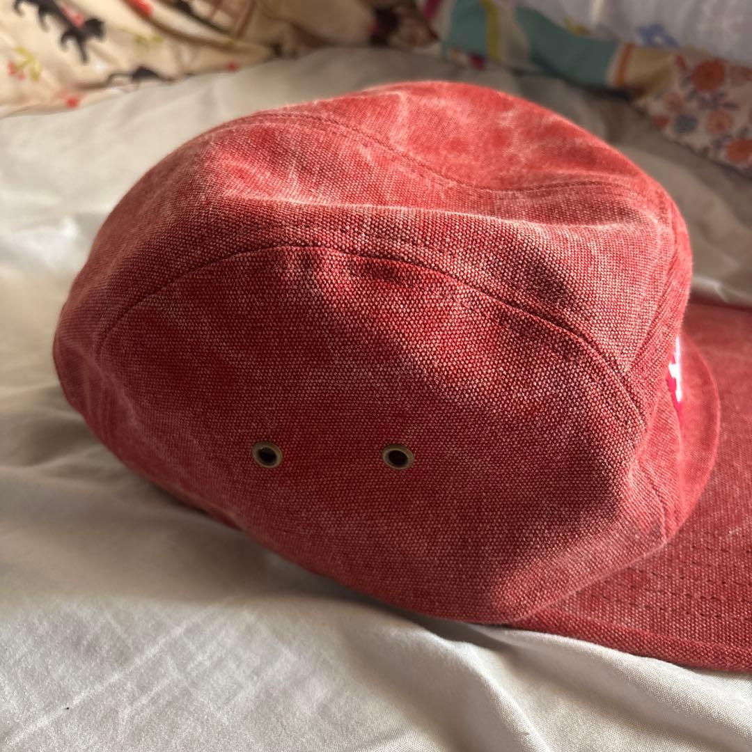 Supreme レッドキャップ デニム風