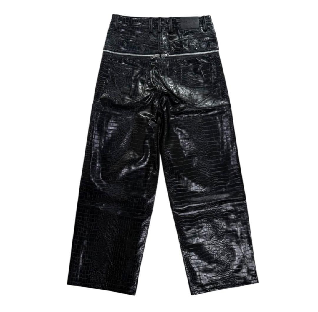 パンツ goar archive CROCO ZIPPER PANTS L