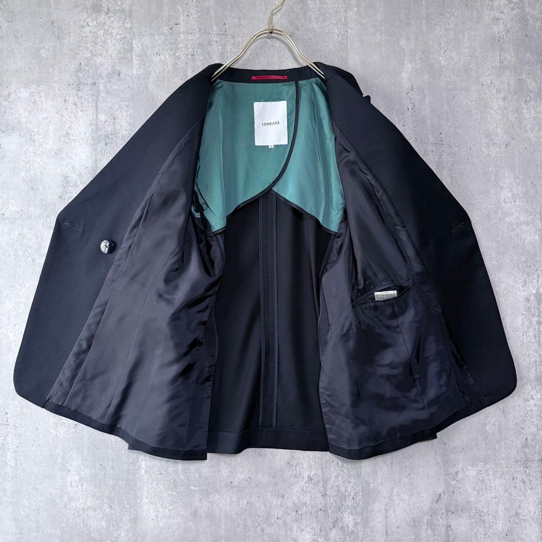 美品✨ラブレス LOVLESS ダブルブレストジャケット 春秋 紺ブレ