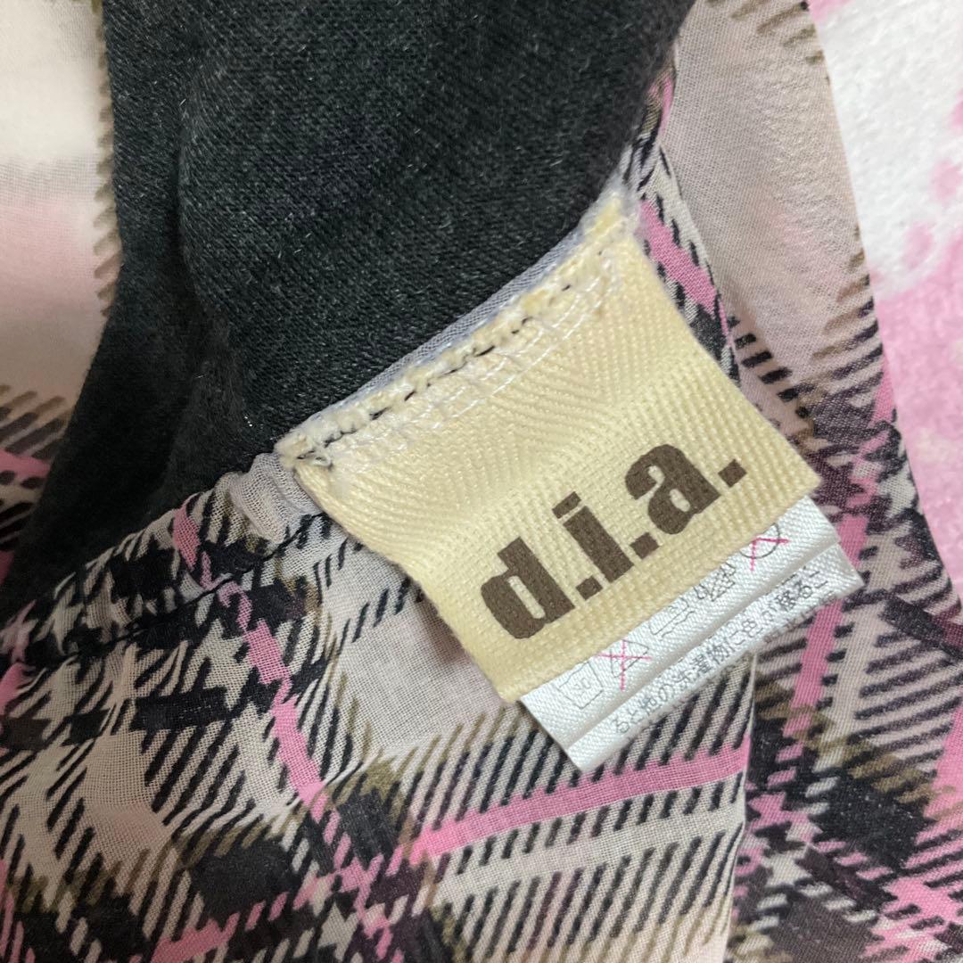 d.i.a.♡チェック柄エプロンキャミソール