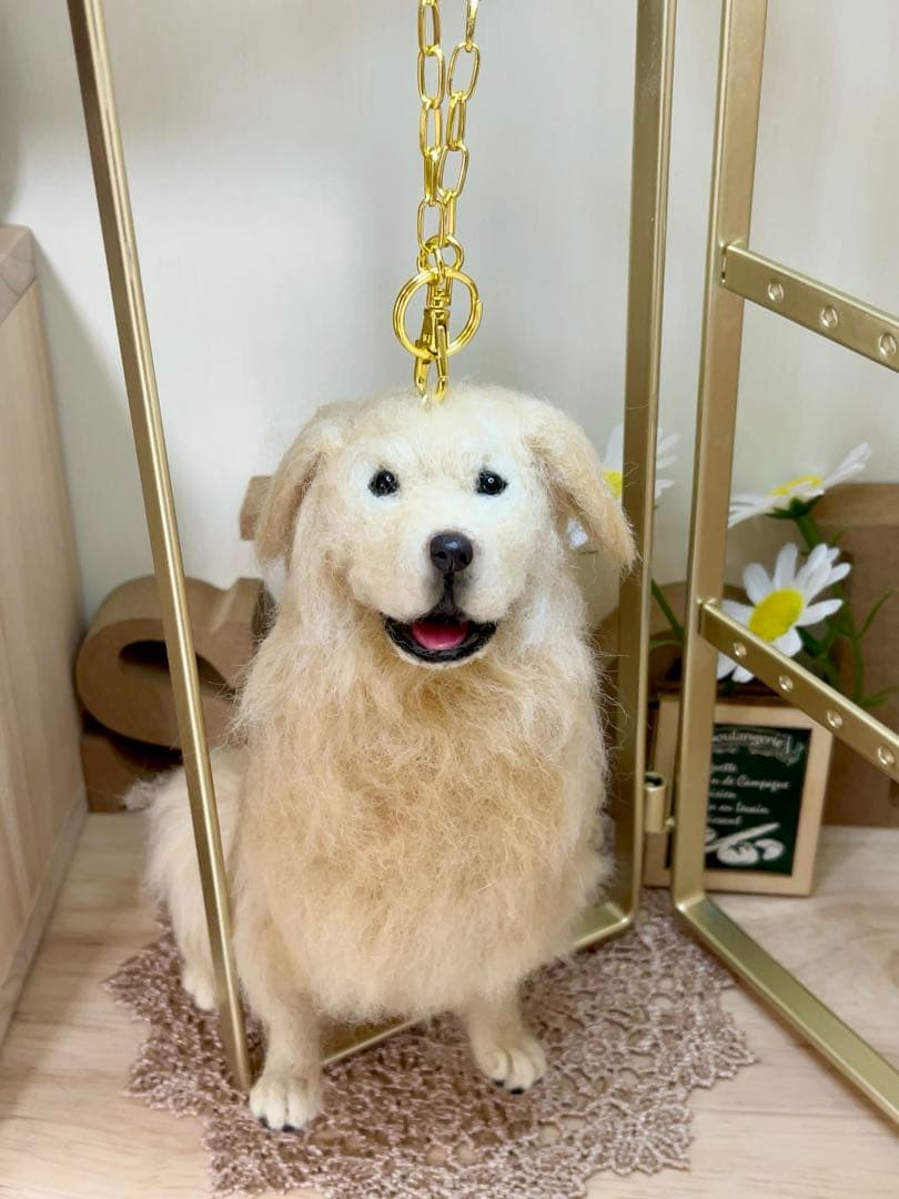 羊毛フェルト　ゴールデンレトリバー