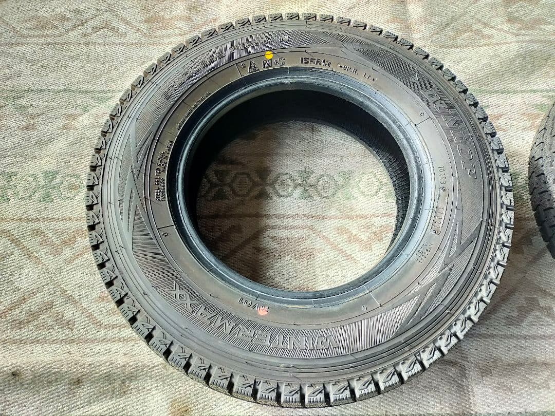 トラック用　スタッドレス　155R12　　8PR 2022年製　4本　山あり
