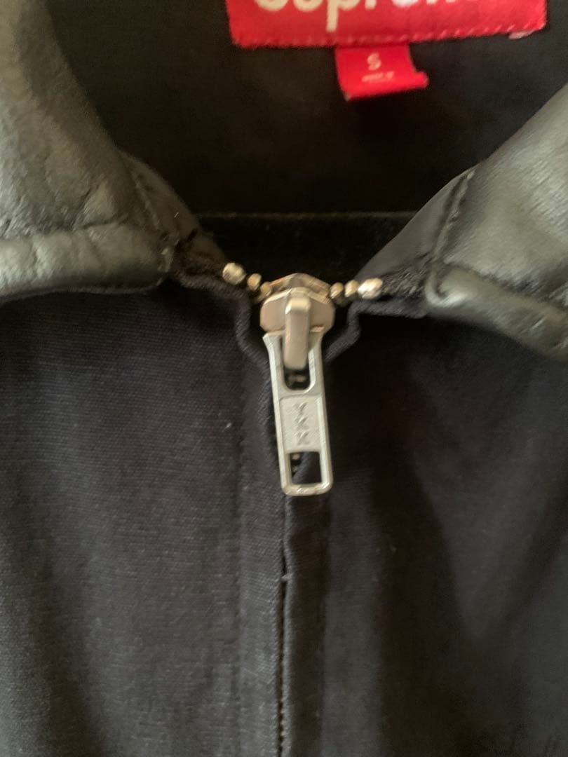 (希少) シュプリームLeather Collar Utility jacket