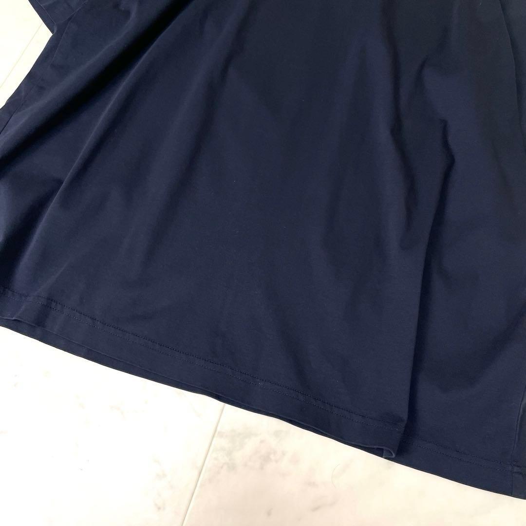 【未使用級】ロワン スタンダードTシャツ 井川遥 日本製 綿 F ネイビー
