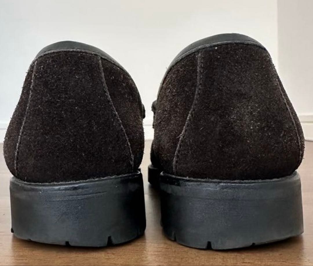 グッチ GUCCI ローファー モカシン ホースビット スウェード 7ハーフ