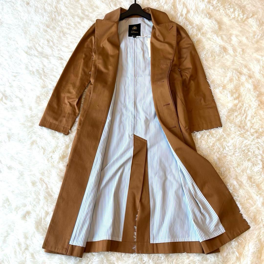 訳あり✨未使用タグ付き✨ドゥロワー 訳あり トレンチコート ベルト付き シルク