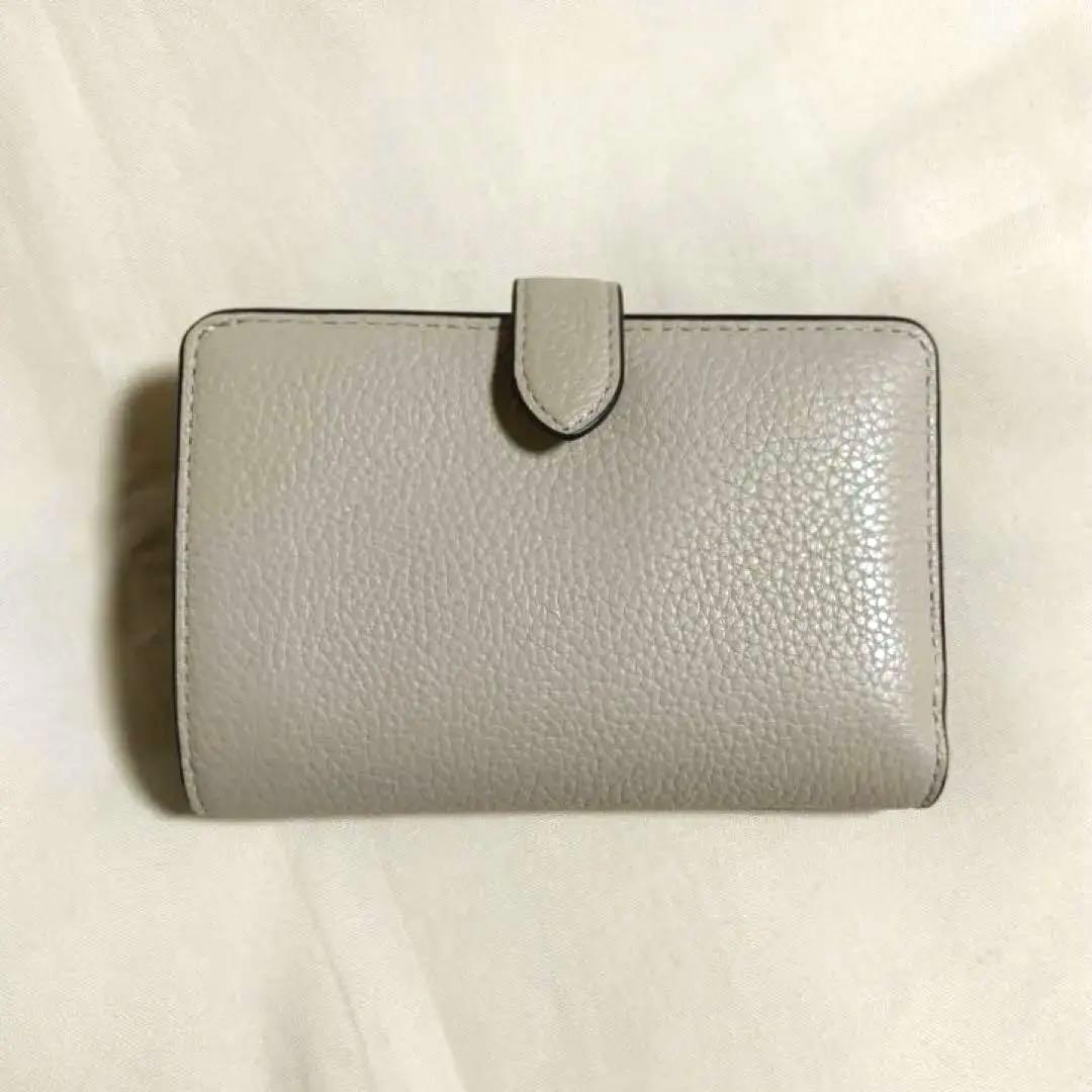kate spade 二つ折り財布　ベージュ×白　最終値下げ