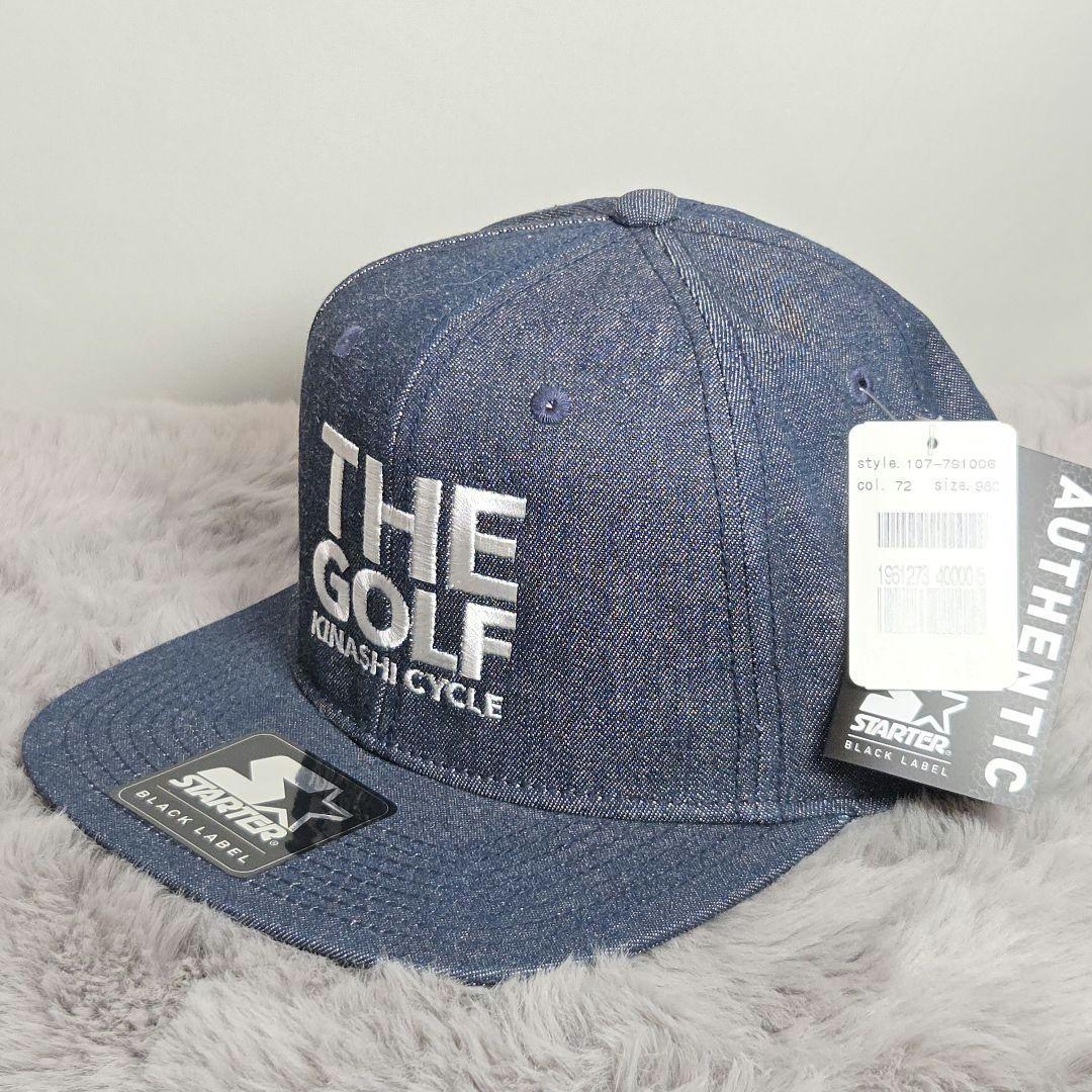 新品タグ付 希少 木梨サイクル×STARTER THE GOLF デニムキャップ