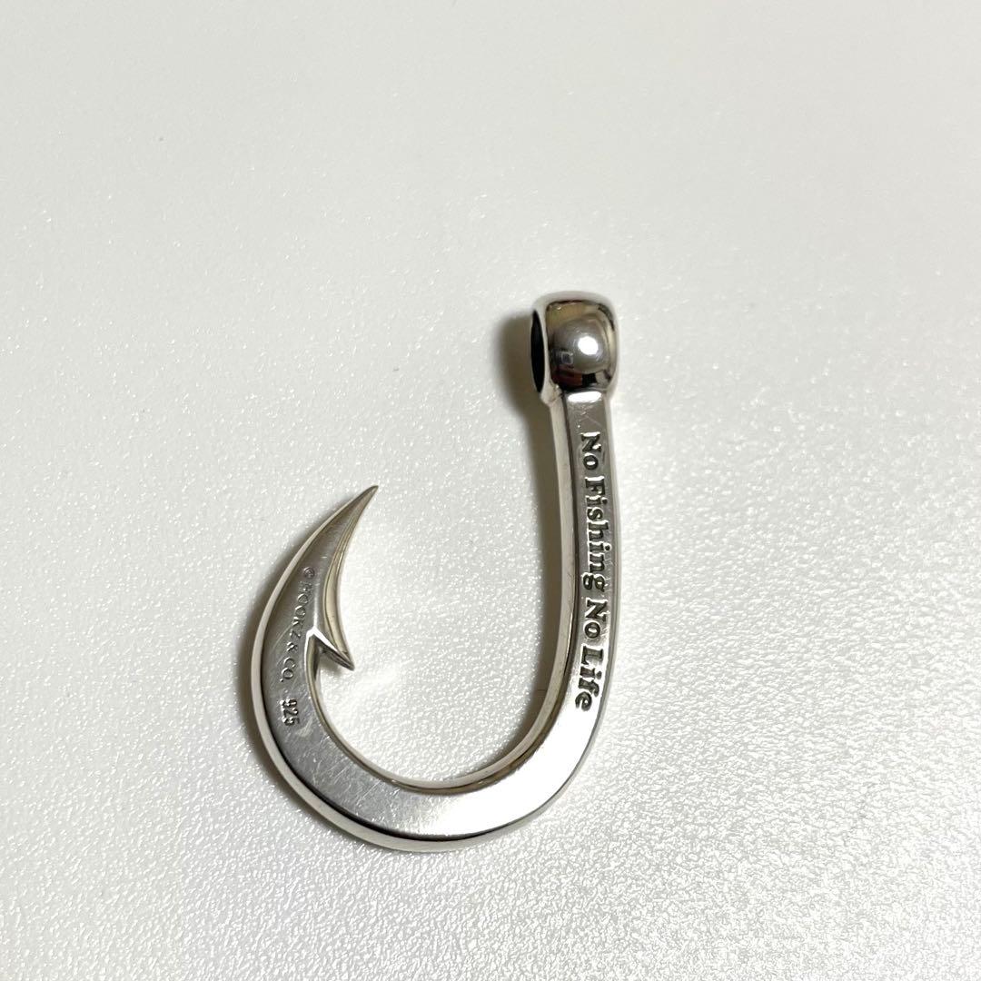 Hookz 釣り針ネックレス　Mサイズ　文字入れ済み　シルバー925 日本製