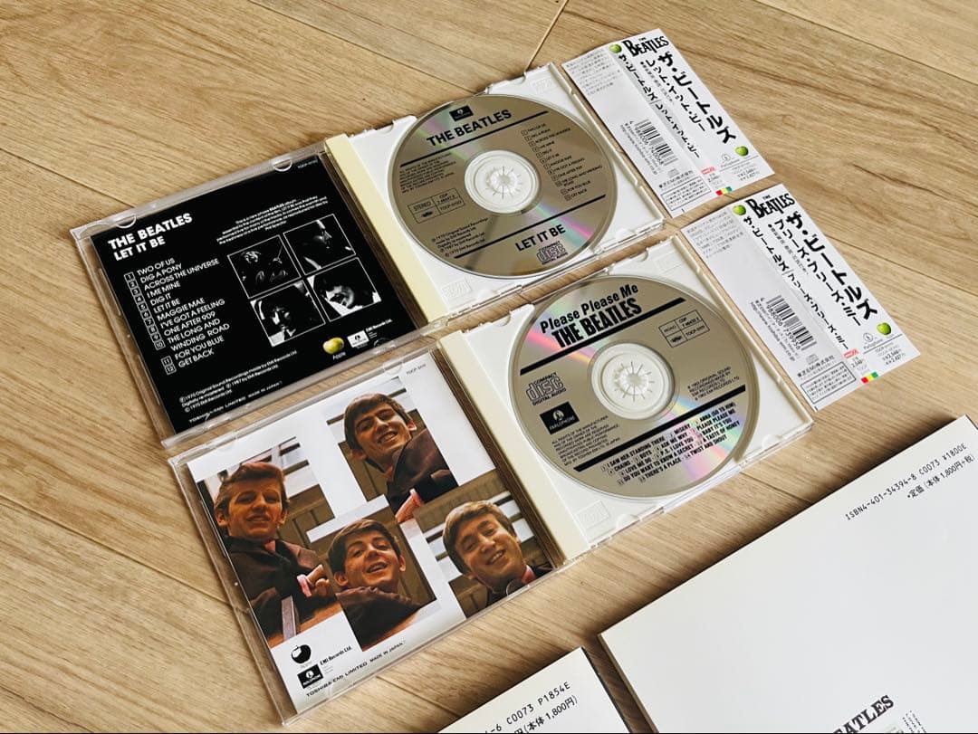 大幅セール【帯キャップ付き・4点セット】ビートルズ バンドスコア& 準拠CD2