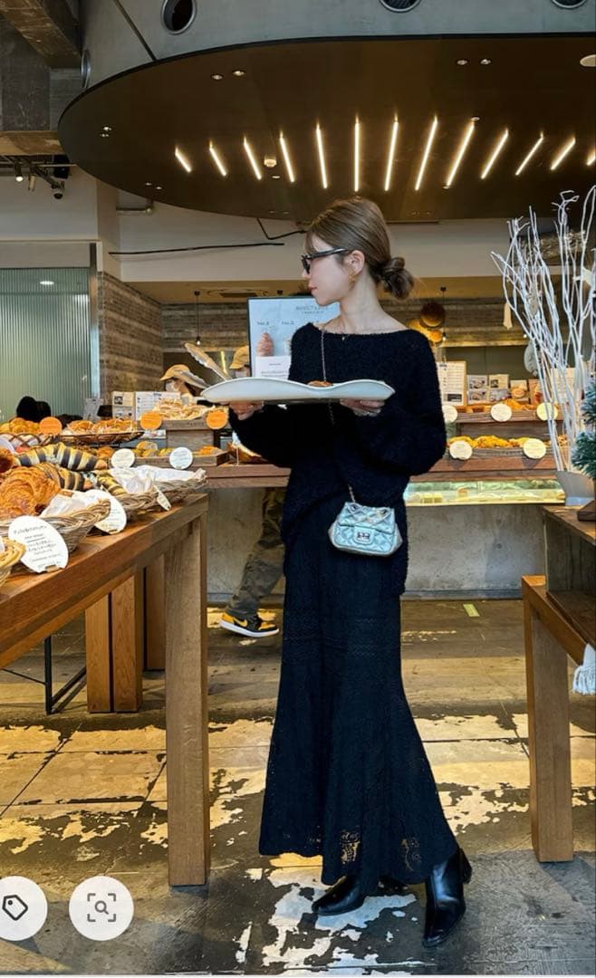 一日限定値下げ美品LOUNGEDRESS レースフレアスカート