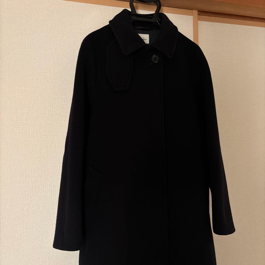 steven alan ウールカシミヤテントロングコート ネイビー　M