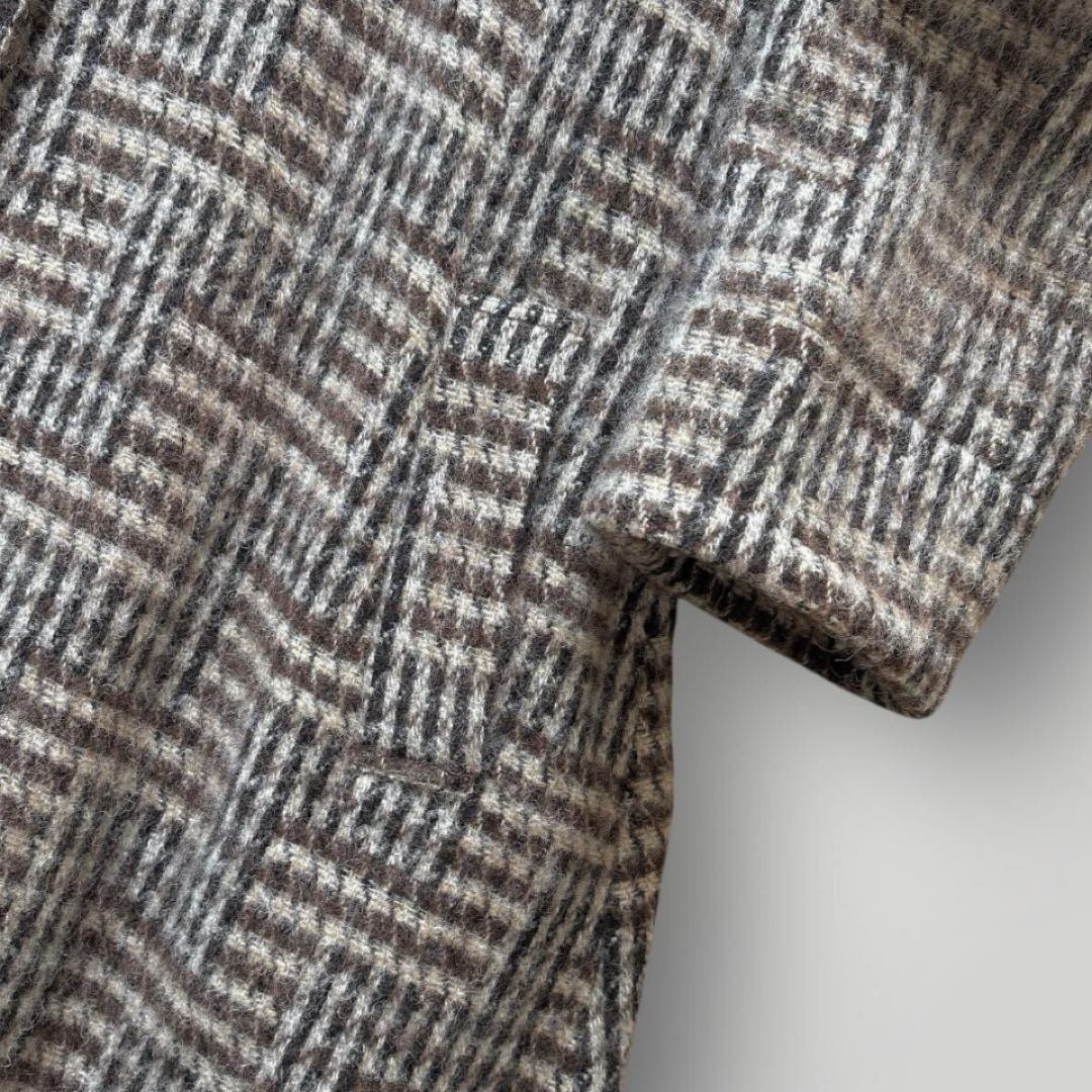 Cotton House Aya コットンハウスアヤ 起毛 チェックロングコート