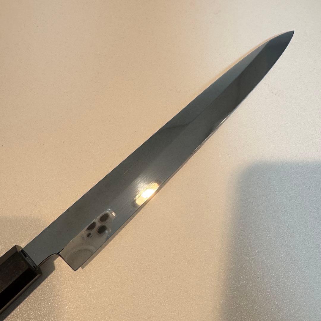 270mm 柳刃包丁 鏡面　黒檀八角柄 刺身包丁 全鋼　和包丁【鞘付き】/