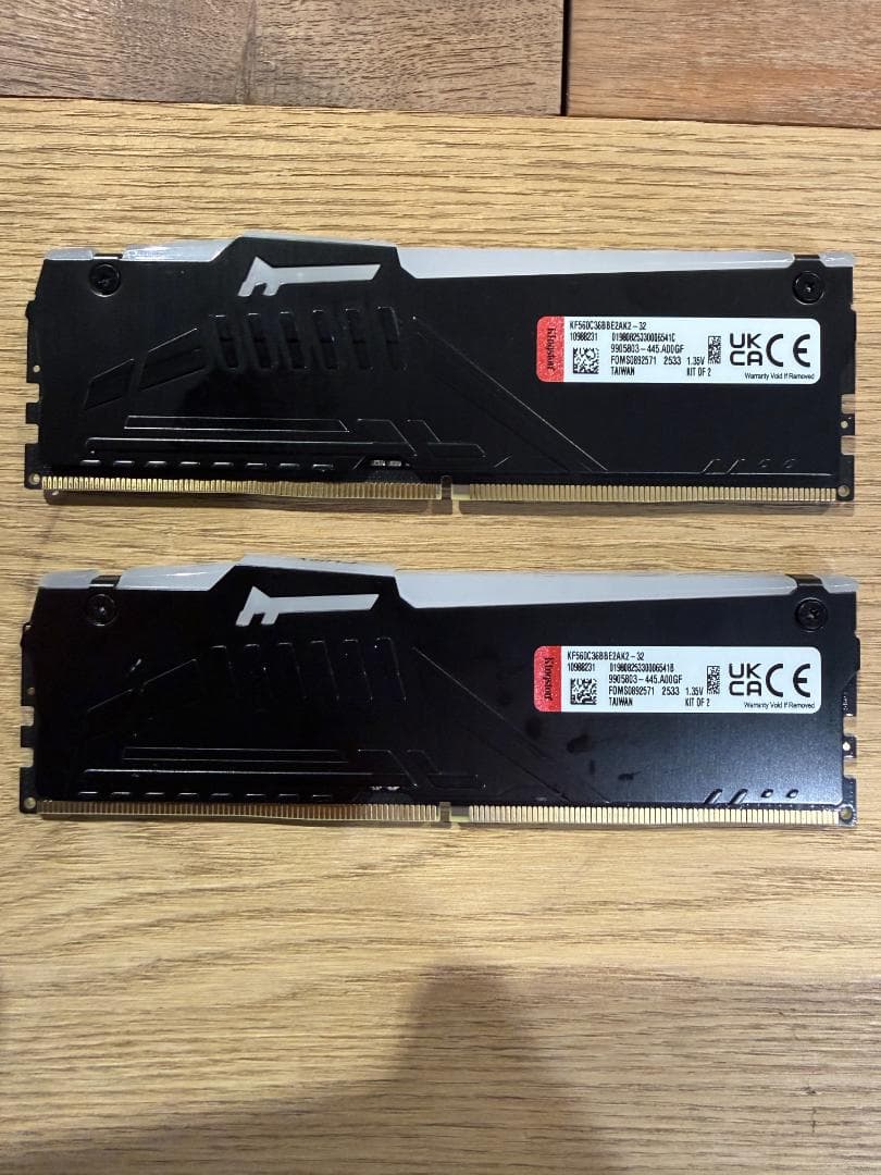 【極美品】Kingston FURY RGB DDR5-6000 32GB