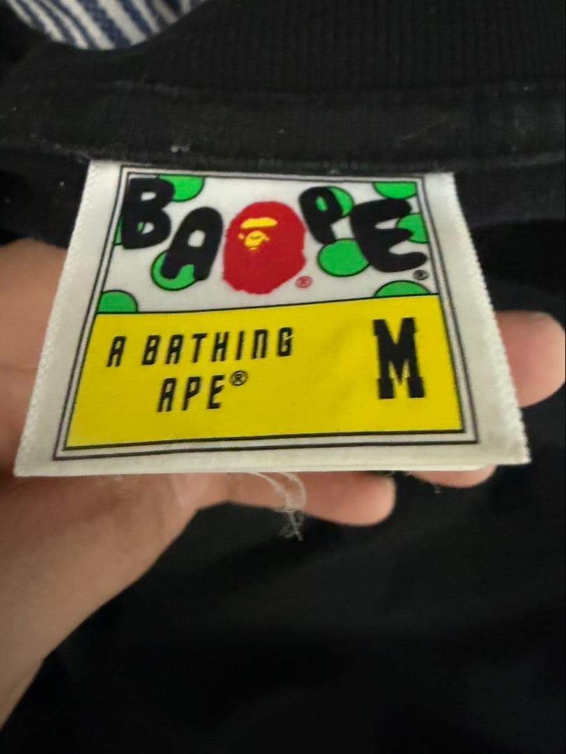 BAPE 黒 Tシャツ スパンコール付き