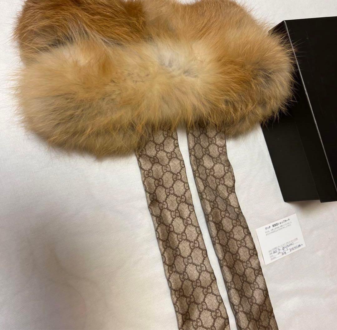 GUCCI グッチ　ネックボウ　ファースカーフ　マフラー ミッツァ