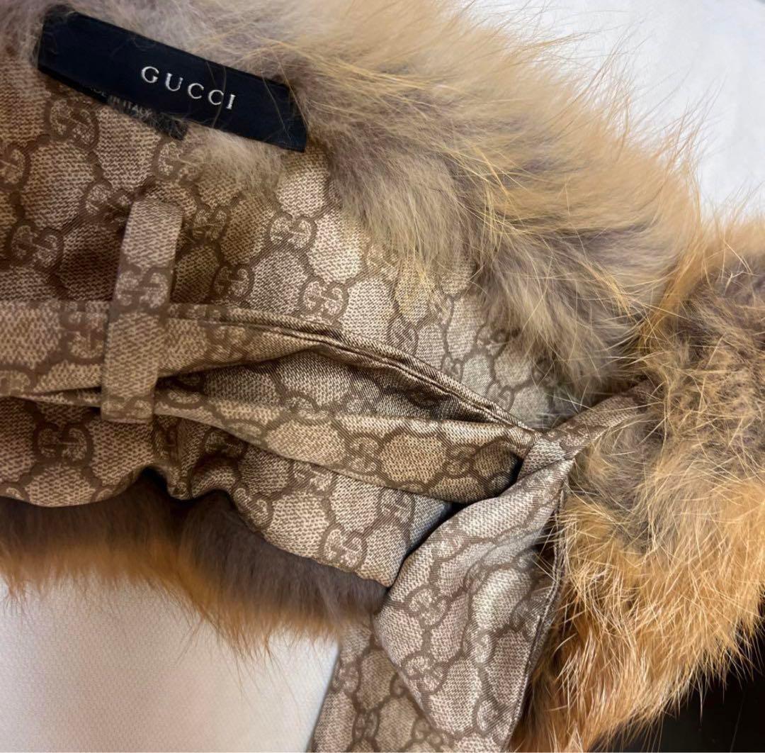 GUCCI グッチ　ネックボウ　ファースカーフ　マフラー ミッツァ