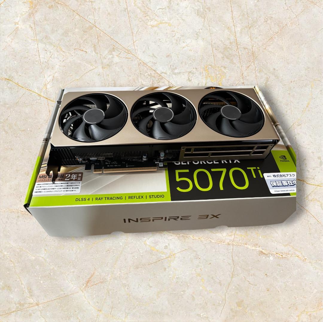 新同　MSI RTX 5070 Ti INSPIRE 3X OC