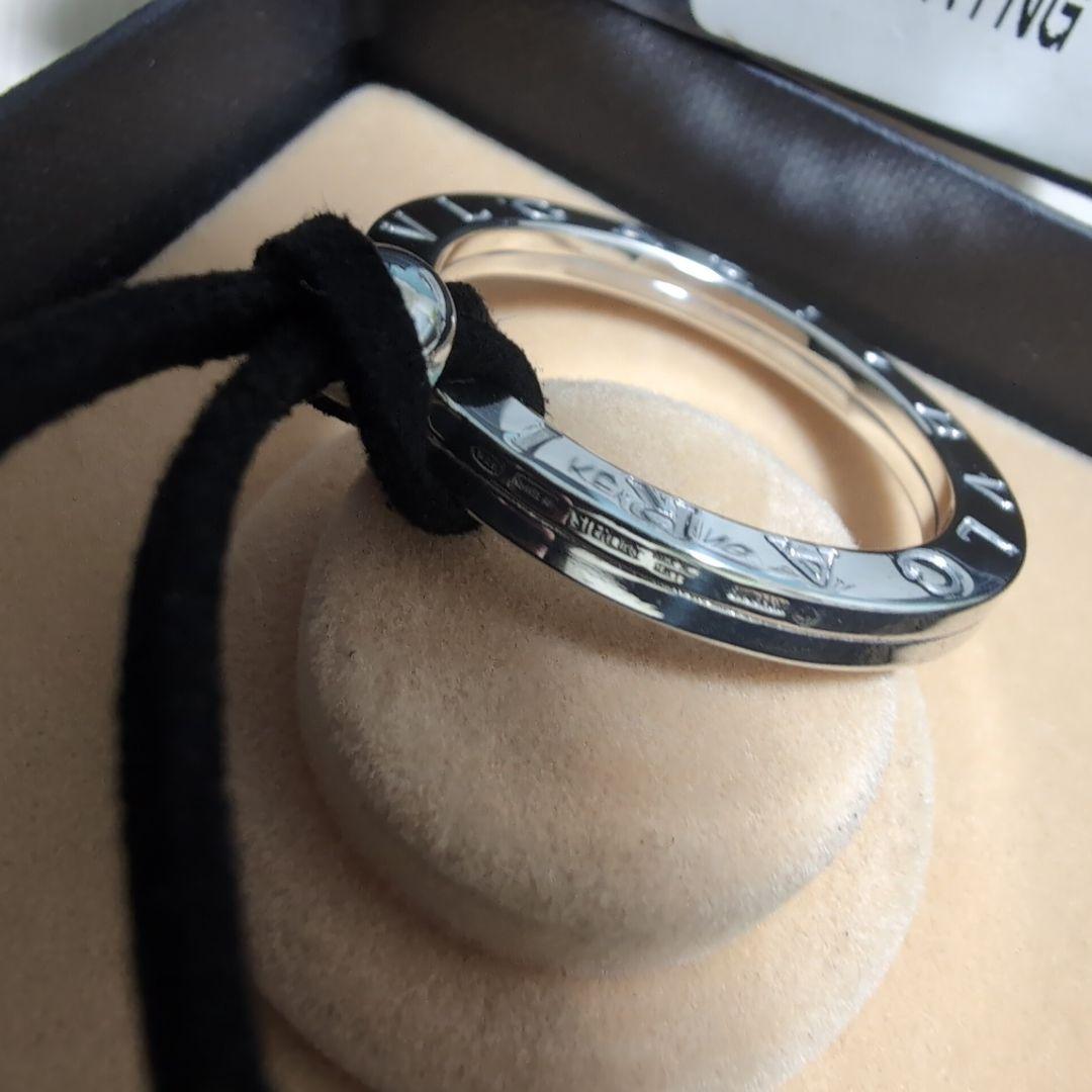 極美品 BVLGARI ブルガリ シルバーキーリングチョーカー ボックスケース付