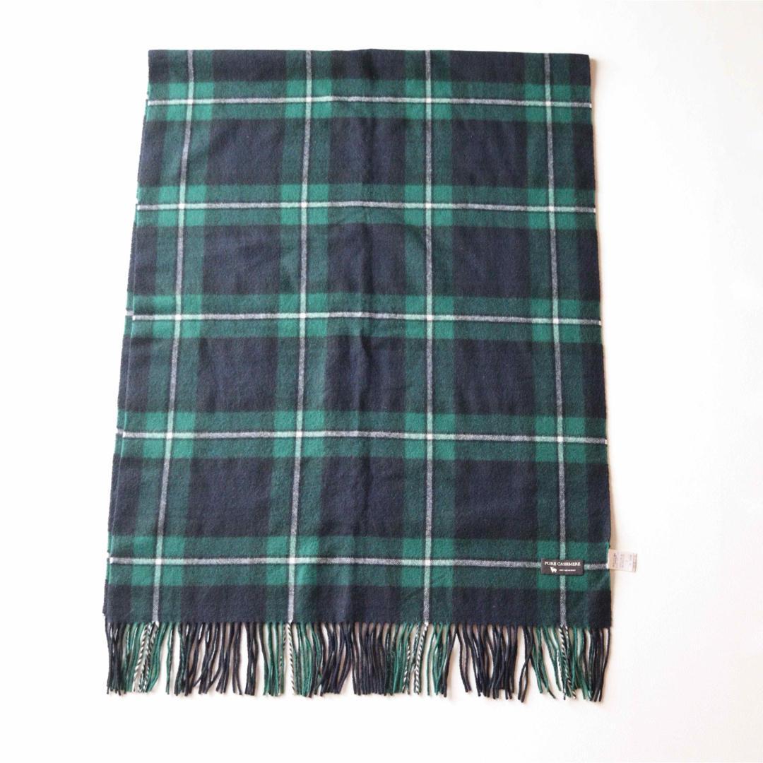 5440【極美品】23区大判ストール カシミヤ100％ ブラックウォッチ
