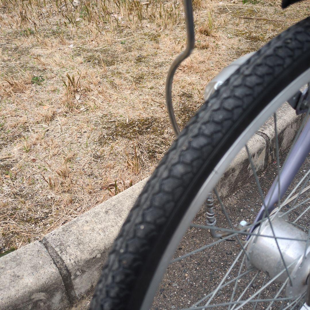 M*u様 薄紫とグレーシティサイクル22インチ 前バスケット付き大阪市平野区迄引