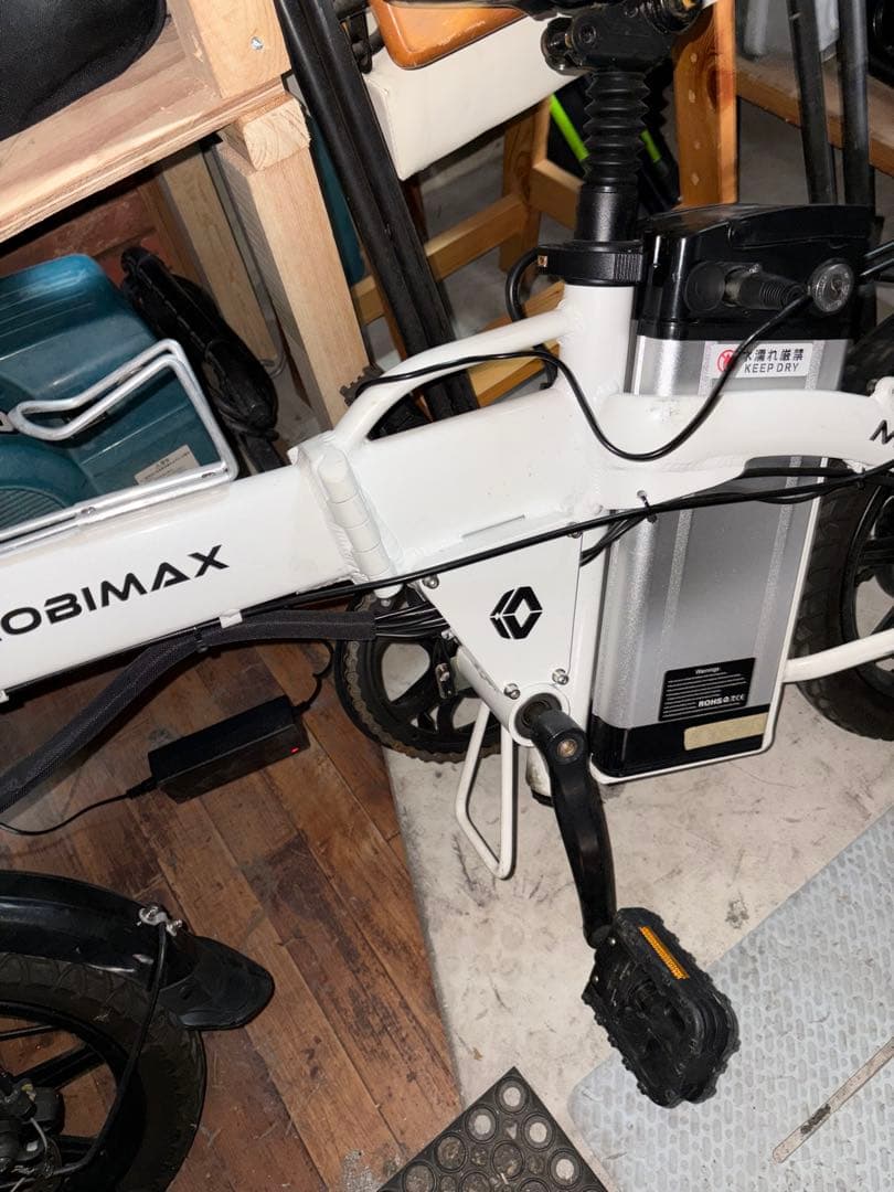 【引き取り限定】MOBIMAX 電動アシスト自転車 ホワイト　美品