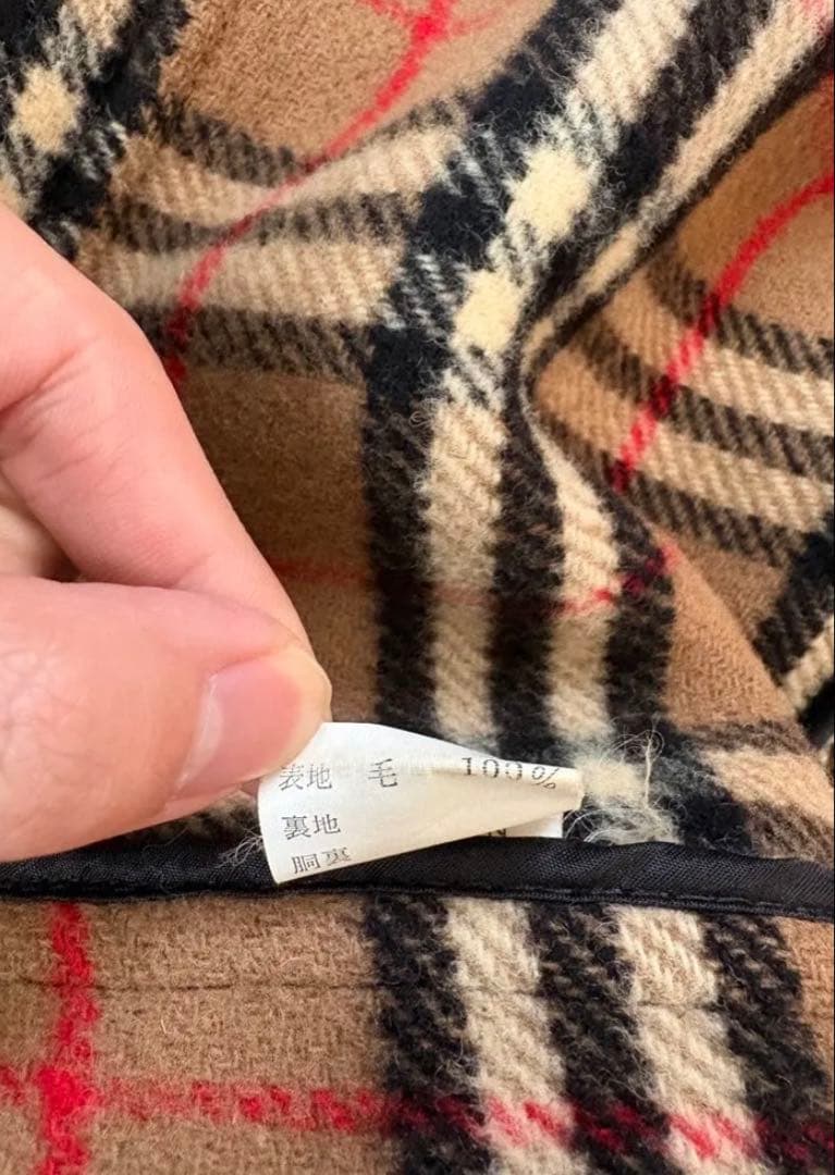 ト*ト様 【希少/英国製】バーバリー ダッフルコート 丸善別注 ノバチェック ベ