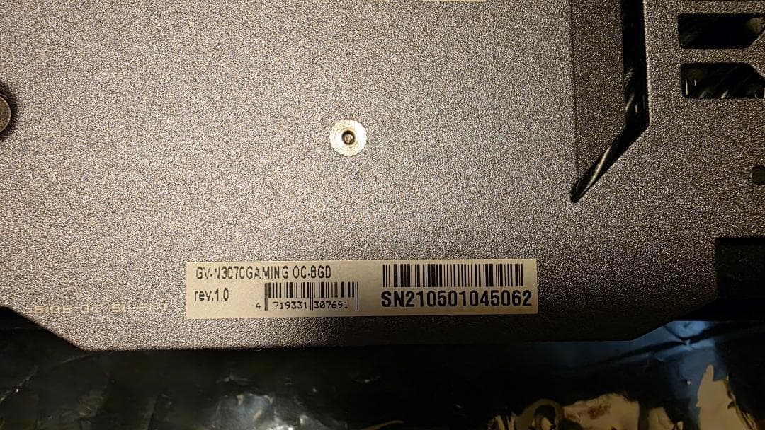 GIGABYTE GEFORCE RTX 3070 8gb グラフィックボード