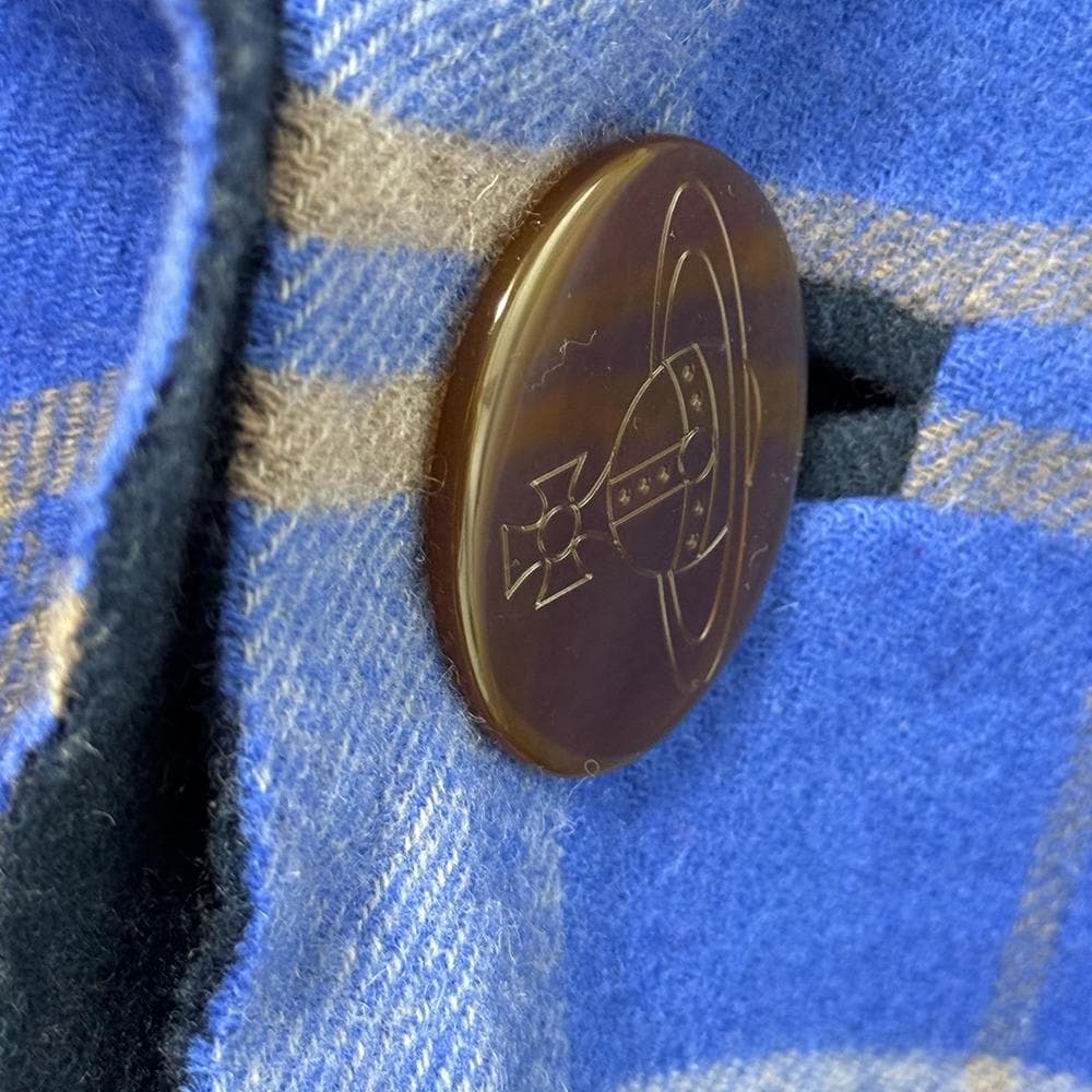 Vivienne Westwood リバーシブル ボタン付ウールストール