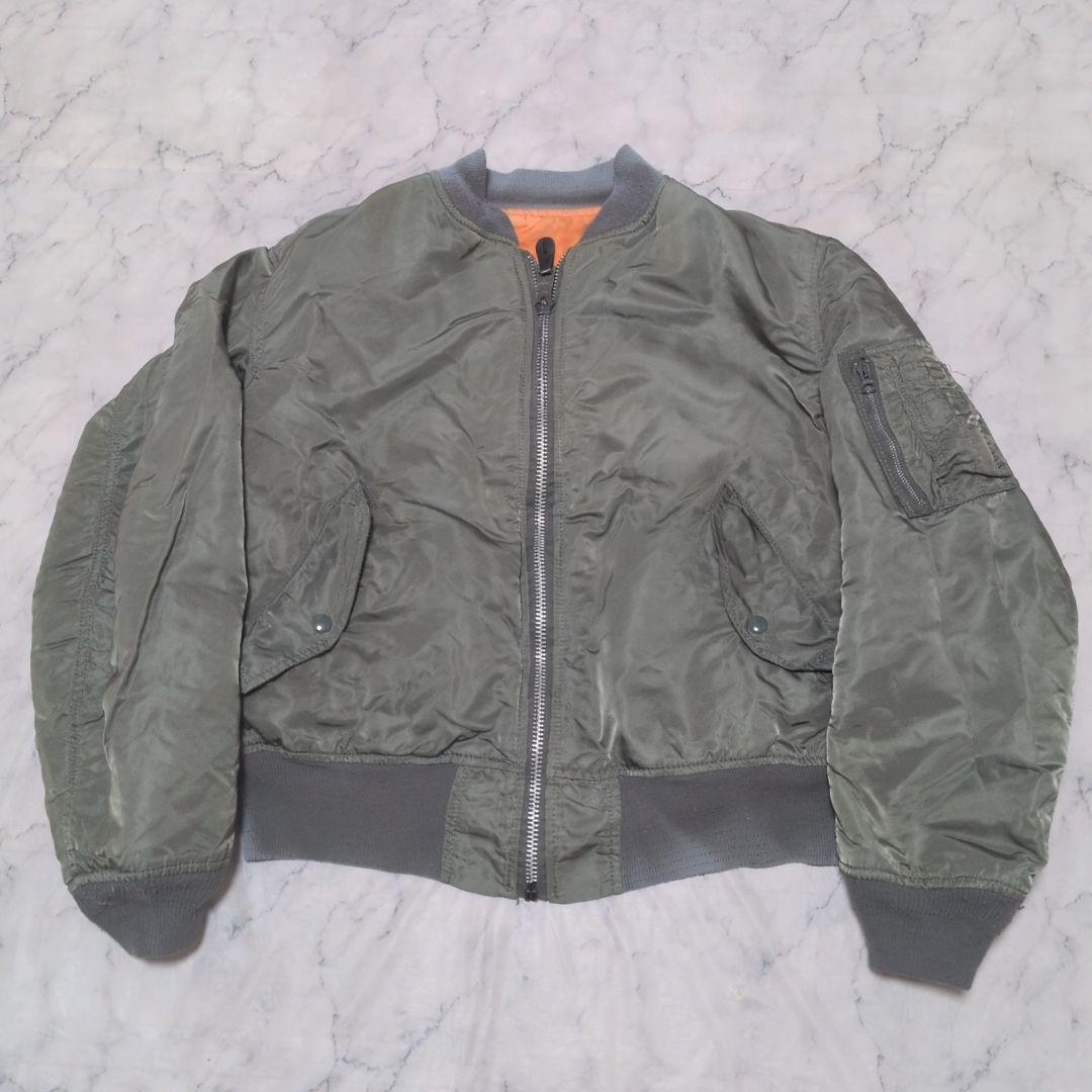 【vintage】鬼フェード USA製 ALPHA INDUSTRIES L