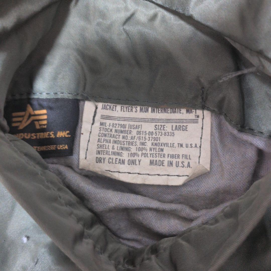 【vintage】鬼フェード USA製 ALPHA INDUSTRIES L