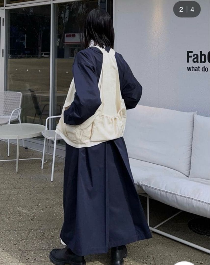 HANNE 【RIKAコラボ】ステンカラーダブルジップオーバーコート