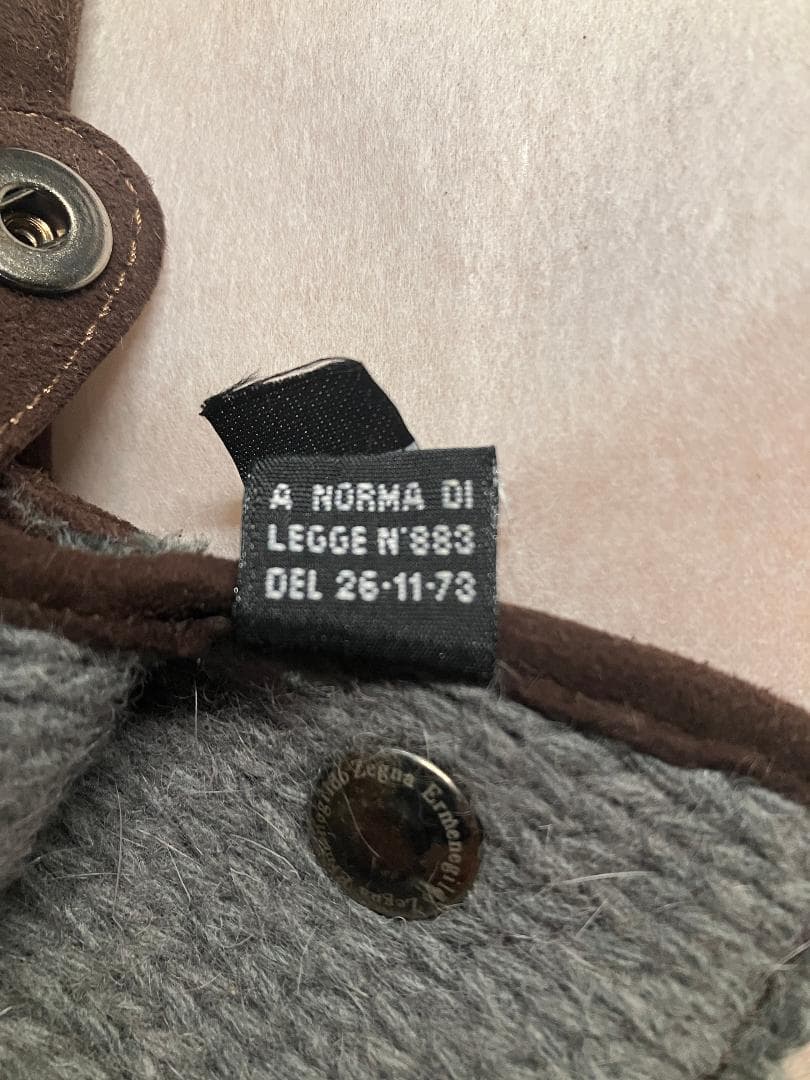 Ermenegildo Zegna スエード グローブ XL ブラウン