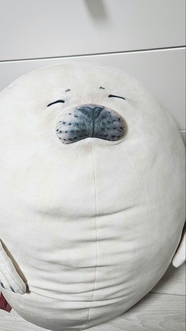 【タグ付き】フェリシモ　赤ちゃんゴマフアザラシ　もっちりクッション