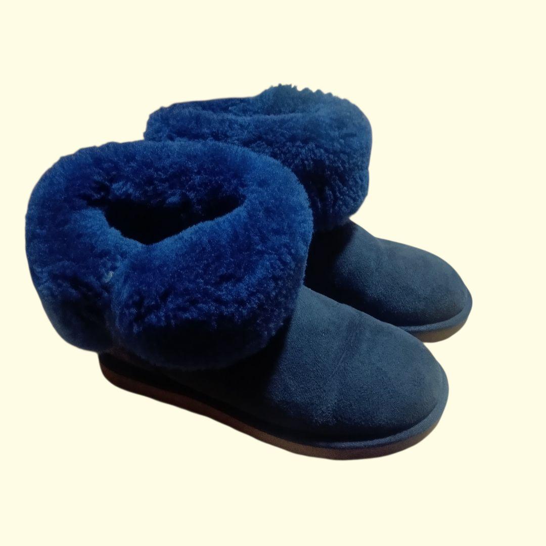UGG ネイビー ショートブーツ　２２cm　２WAY