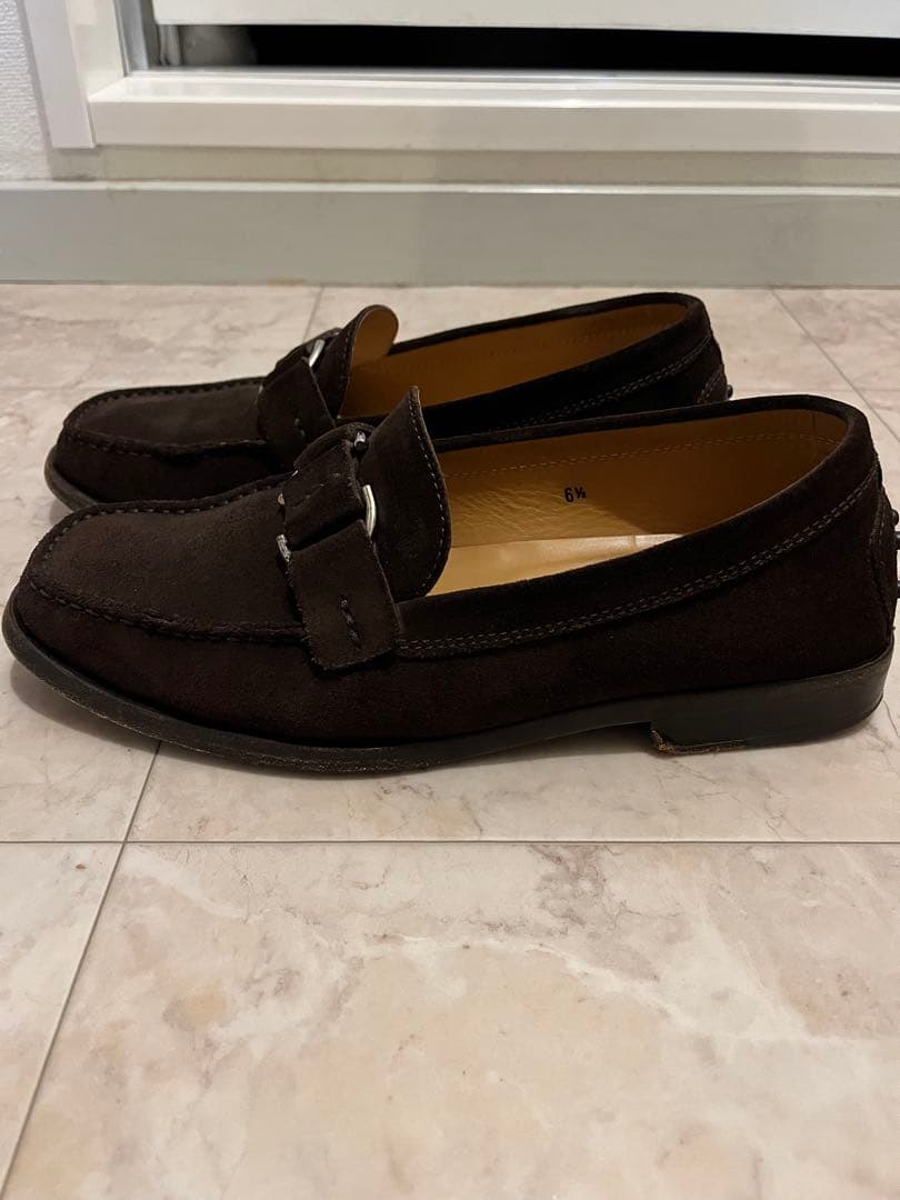 TOD'S トッズ レザー モカシン ローファー ブラウン 6 1/2 美品