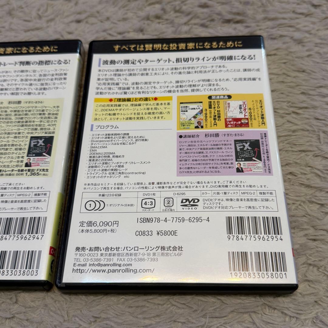 【DVD】杉田勝のエリオット波動入門 理論編&応用実践編 2本セット