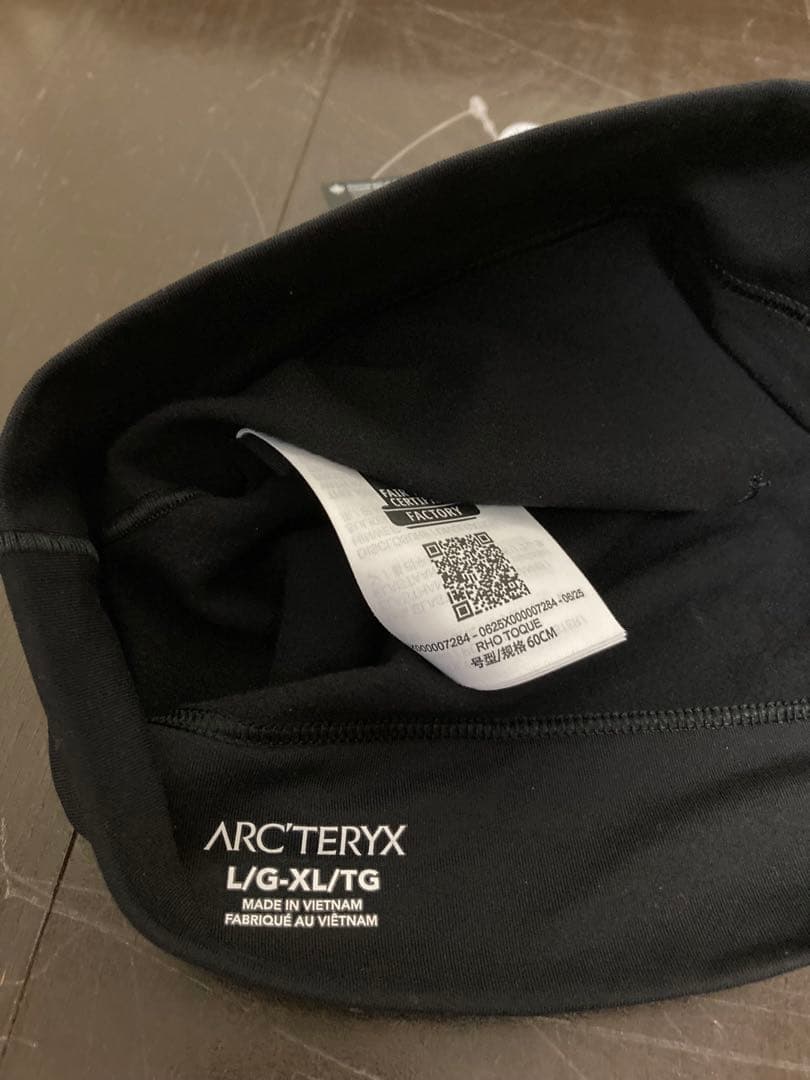 アークテリクス ロー トーク RHO TOQUE ブラック X / XL