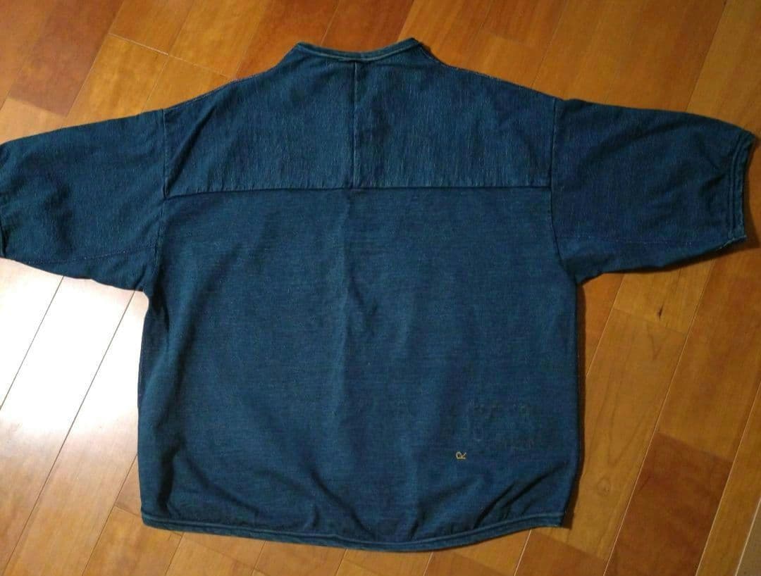 45R でこぼこ天竺の908アウターＴシャツ インディゴ