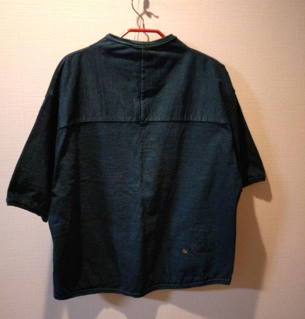 45R でこぼこ天竺の908アウターＴシャツ インディゴ