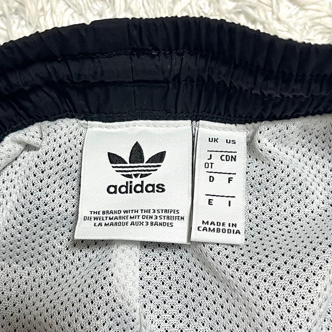 ✨希少✨adidas ナイロンパンツ トレフォイル ビッグロゴ ブラック XL