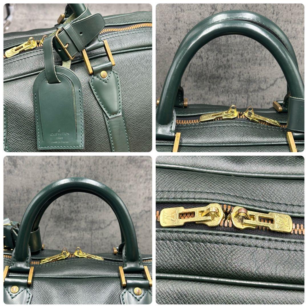 ルイヴィトン ケンダルPM タイガ ボストンバッグ ネームタグ ハンド レザー