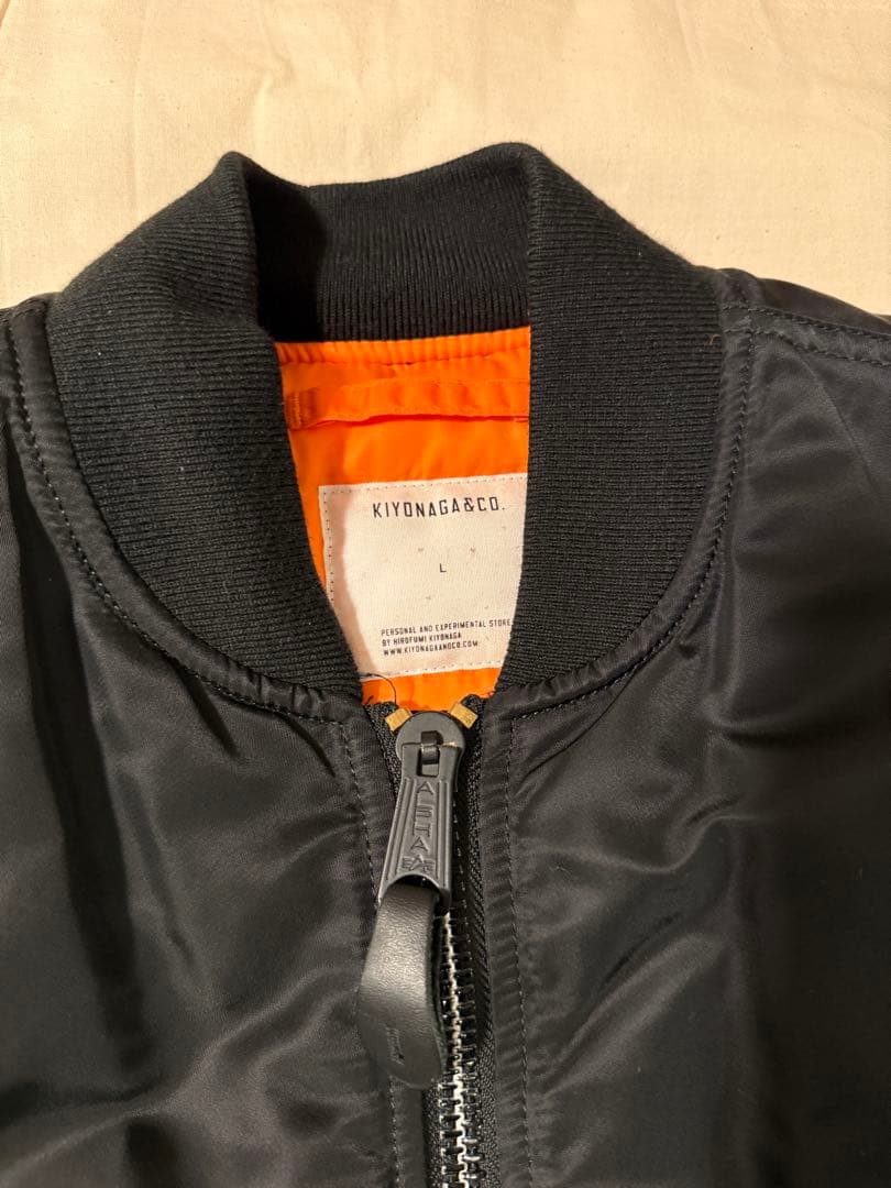 n*i様 nonnative ALPHA CUSTOM MA-1 BLACK L