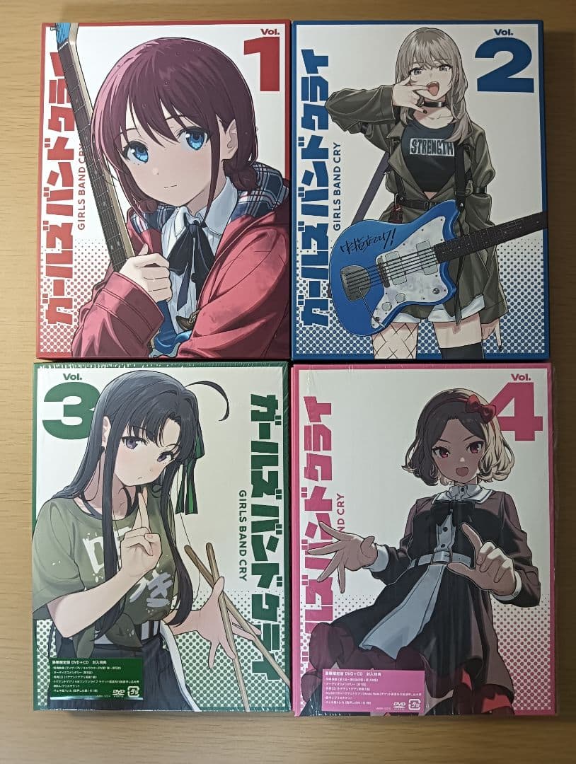 ガールズバンドクライ DVD 豪華限定版 全巻セット 1〜7 付属特典なし