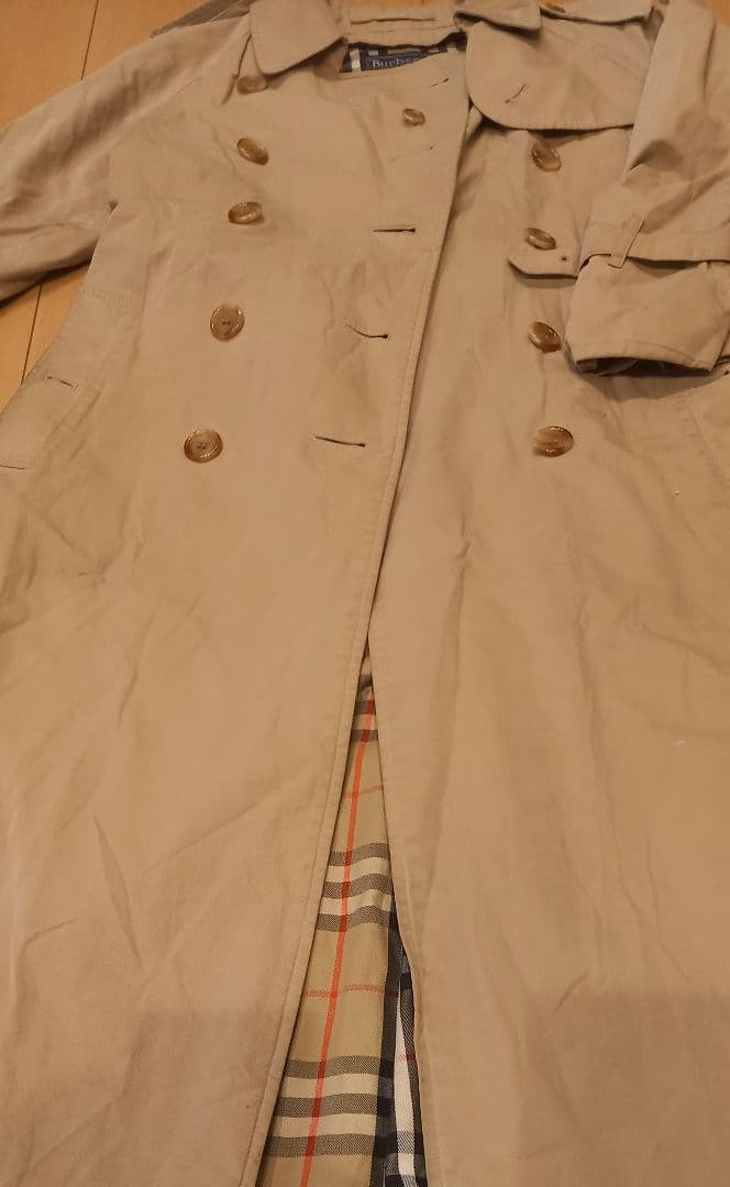 BURBERRYベージュ ダブルブレスト トレンチコート