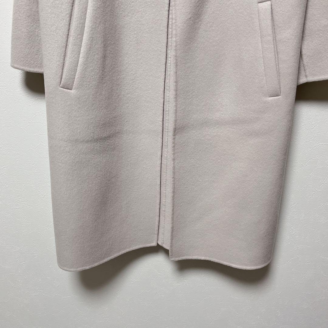 Spick&Span Wフェイススタンドノーカラーコート　スピックアンドスパン