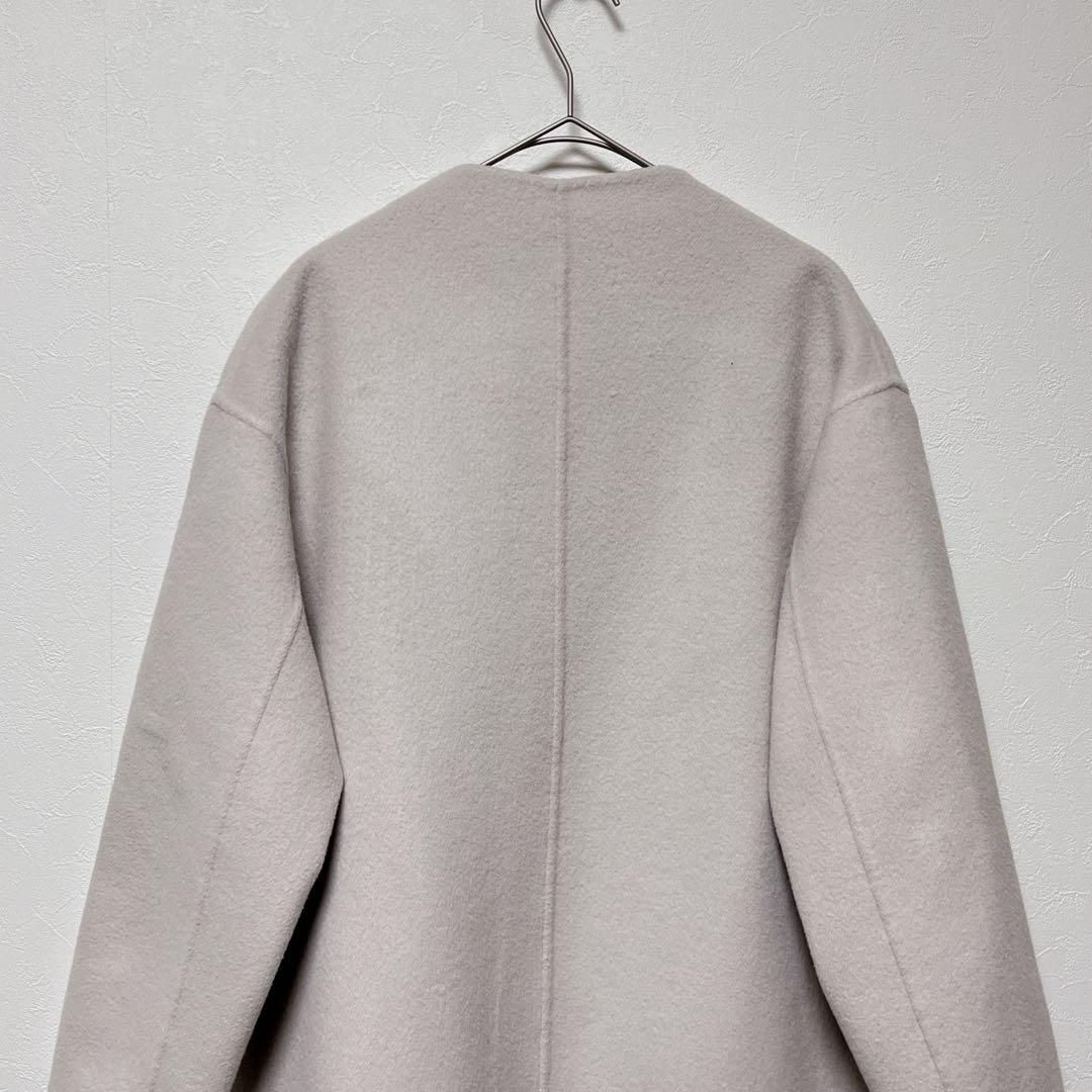 Spick&Span Wフェイススタンドノーカラーコート　スピックアンドスパン
